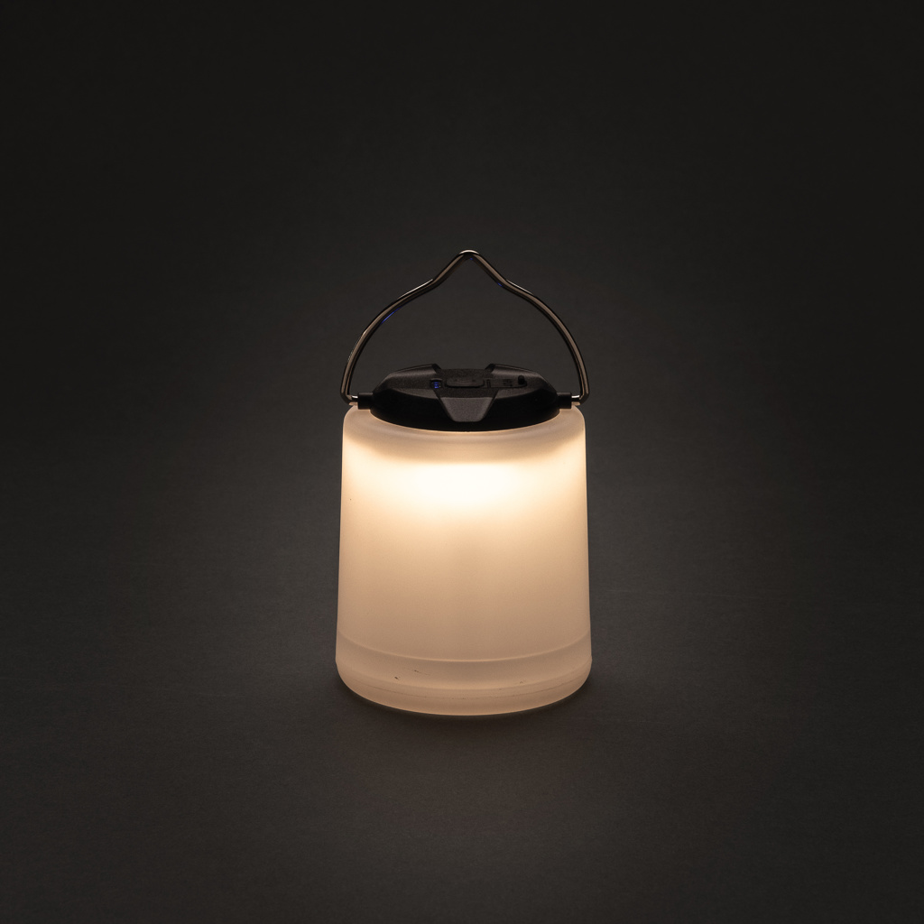 Lampe, Laterne, Kunststoffschirm, LED-Licht, Tragegriff