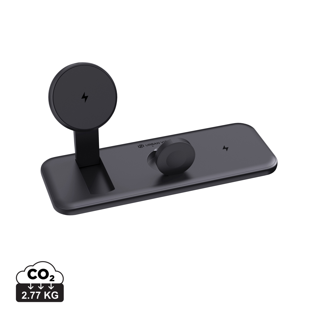 Elektronik, Qi-Ladegeräthalter, Magnetische Halterung, Drahtloses Ladegerät, Schreibtischständer, Grau, Magnetische Handyhalterung, Autohalterung, kabelloses Laden, verstellbar, Griffstativ