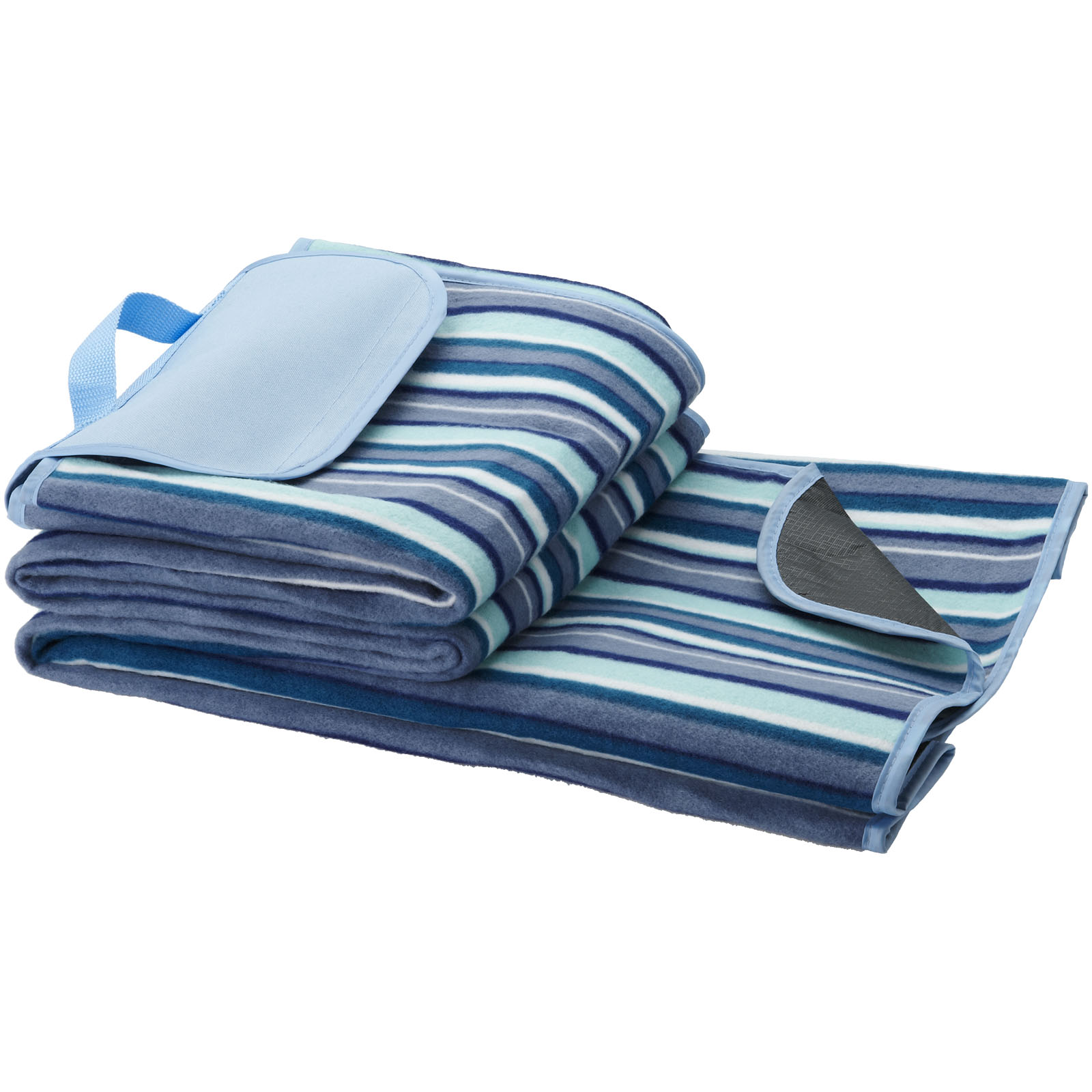 Stranddecke, Campingdecke, Streifen, Blau, Mikrofaser, Stranddecke, Streifen, Bade-/Picknickdecke, Blau, Tasche, streifen, Fleece, blau, Decke, Tragegurt, Strandtuch, Strukturierte Decke, Stranddecke, Streifen, Fleece