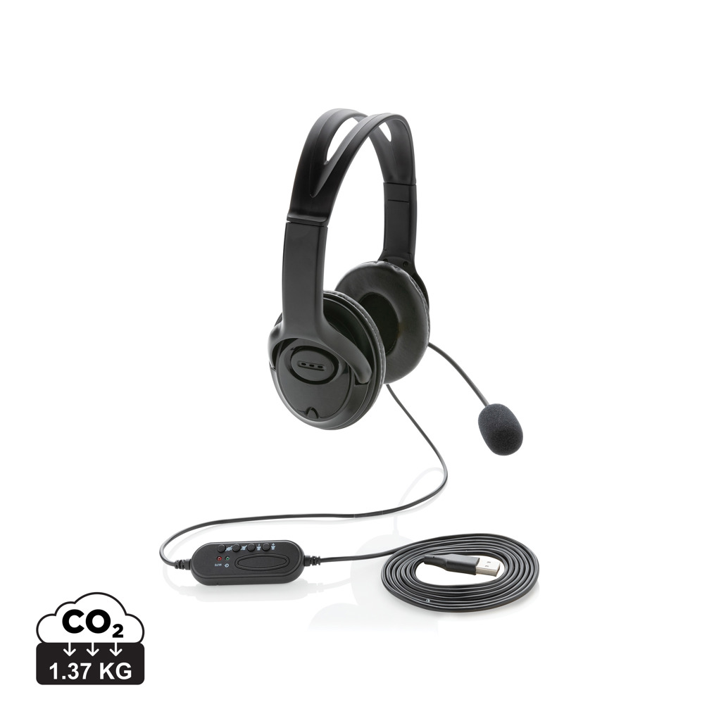 Elektronik, Kopfhörer, Elektrisches Gerät, Mikrophon, Kopfhörer, Headset, Kabel, Mikrofon, USB-Anschluss, headset, over-ear, mit microphone, USB-Verbindung, CO2-neutrale 1,37 kg, over-ear headphones, headset, wired, microphone, co2 1.37 kg