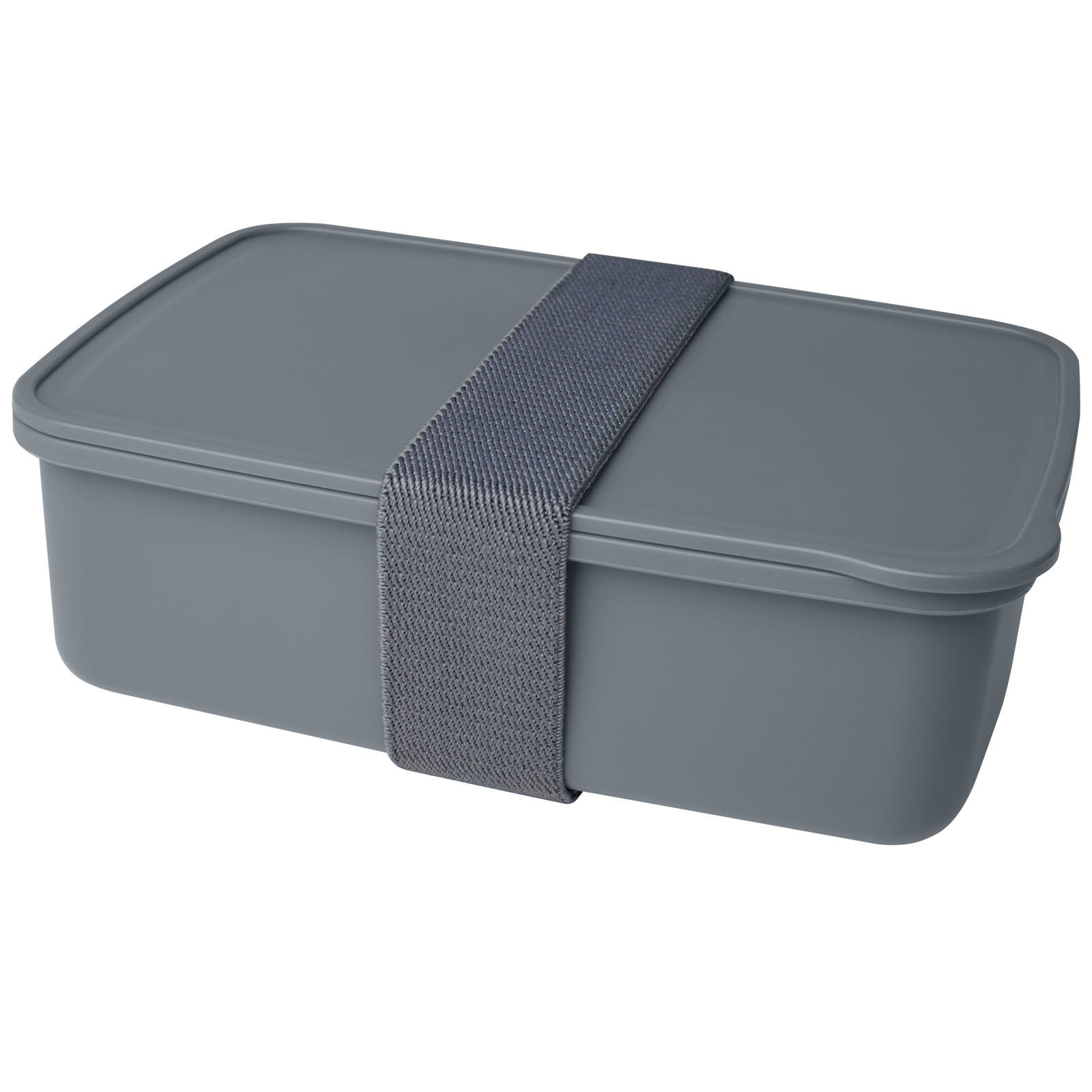 Lunchbox, Container, Grau, Rechteckig, Gummiband