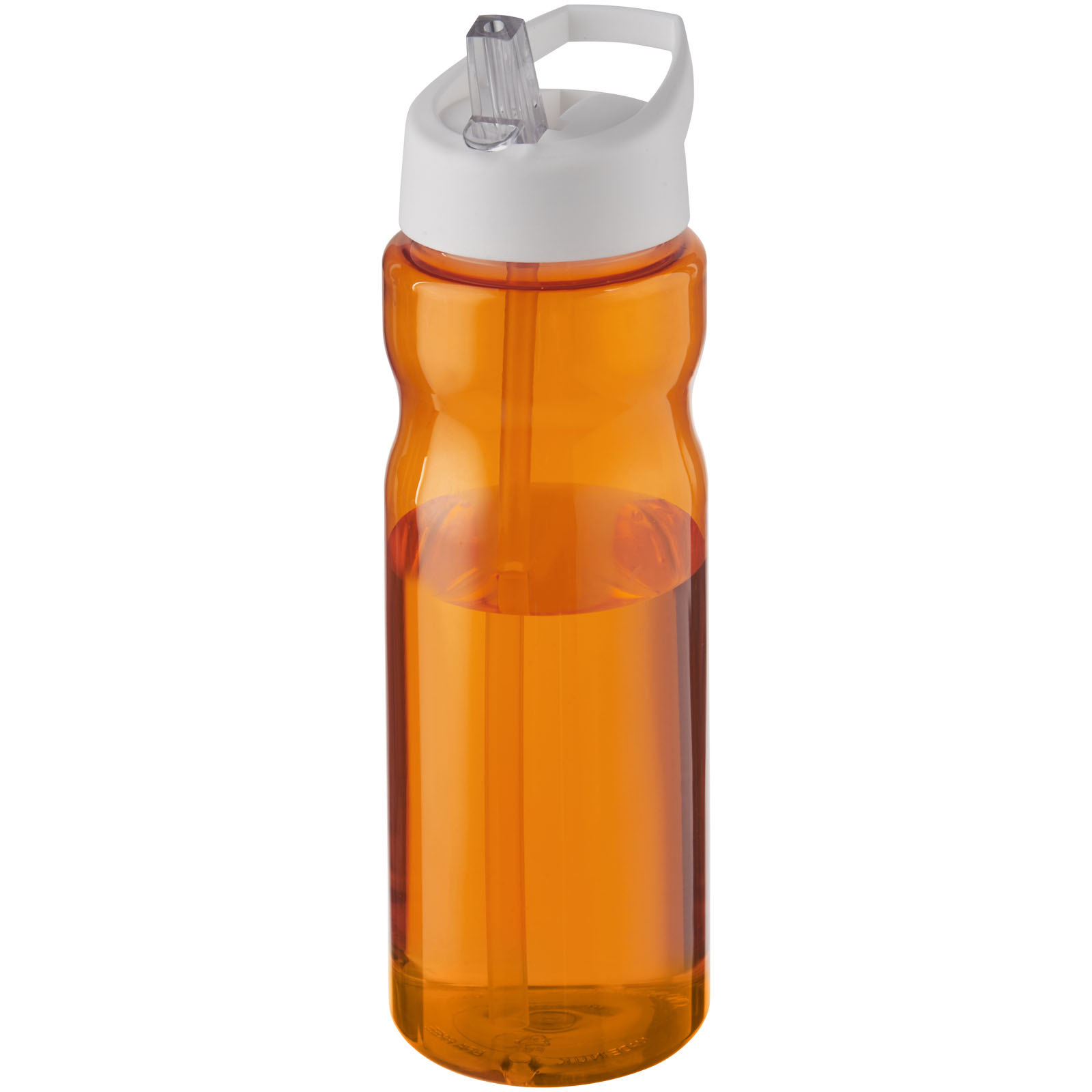 Trinkflasche, Wasserflasche, Orangene Flüssigkeit, Trinkbehälter, Silikonverschluss