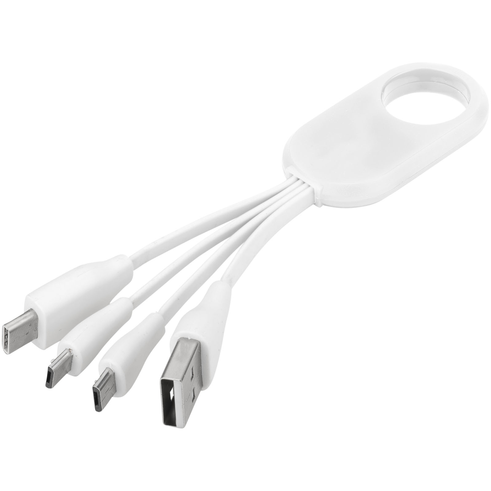USB-Hub, Mehrfachanschluss, Weiß, Kabel, Silikon, USB-C-Ladegerät, Multi-Port, Kabel-Organizer, Weiß, tangelfrei, Satz, Mehrfachanschluss, USB-Kabel, weiß, Ringkabel