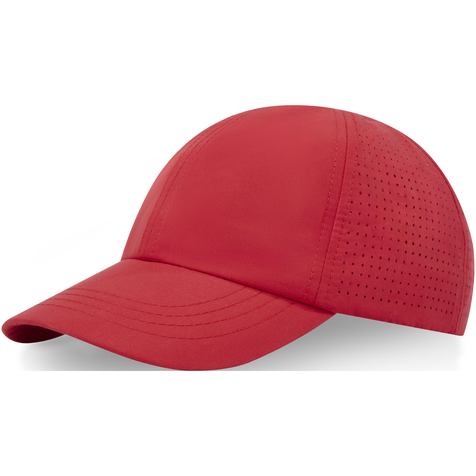 Baseballcap, Rot, Mesh-Rückseite, gebogter Schirm, verstellbar
