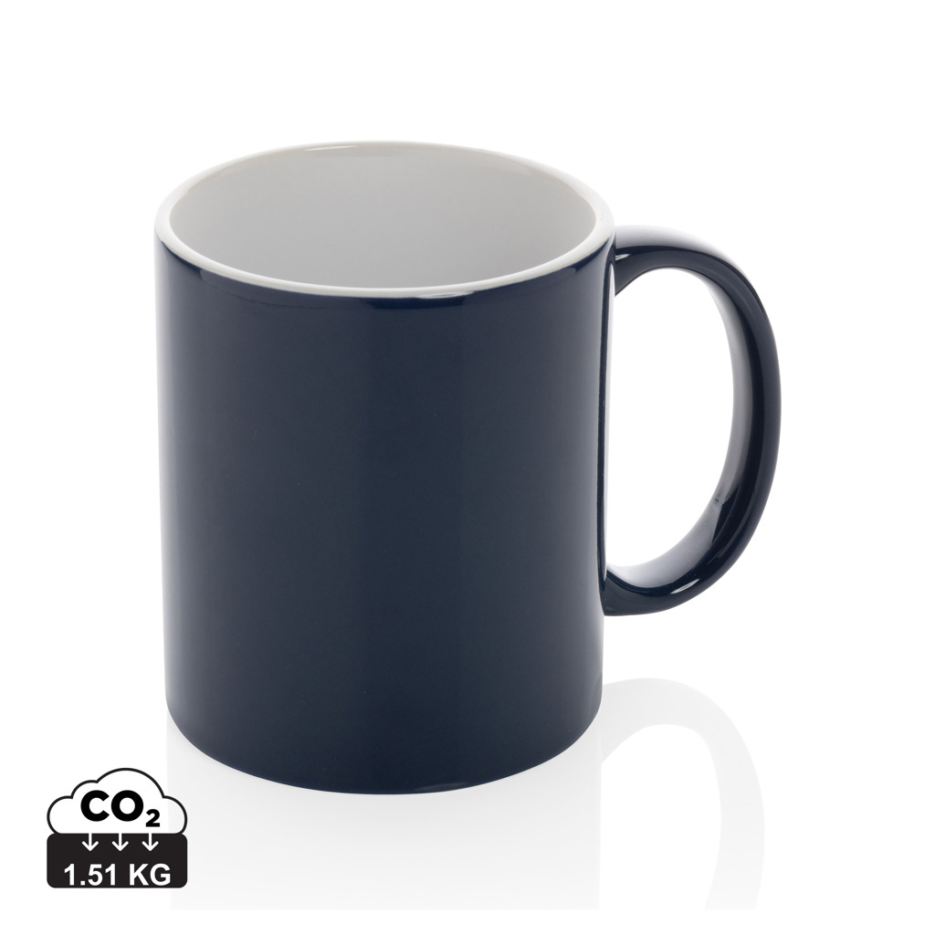 Kaffeebecher, Becher, Mug, dunkelblau, Keramik