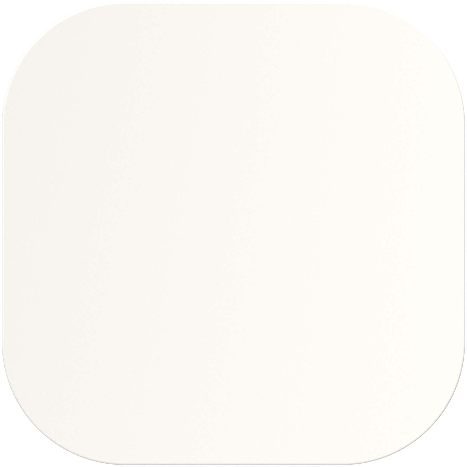 creme, plattet, quadratische runde ecken, solid, blank