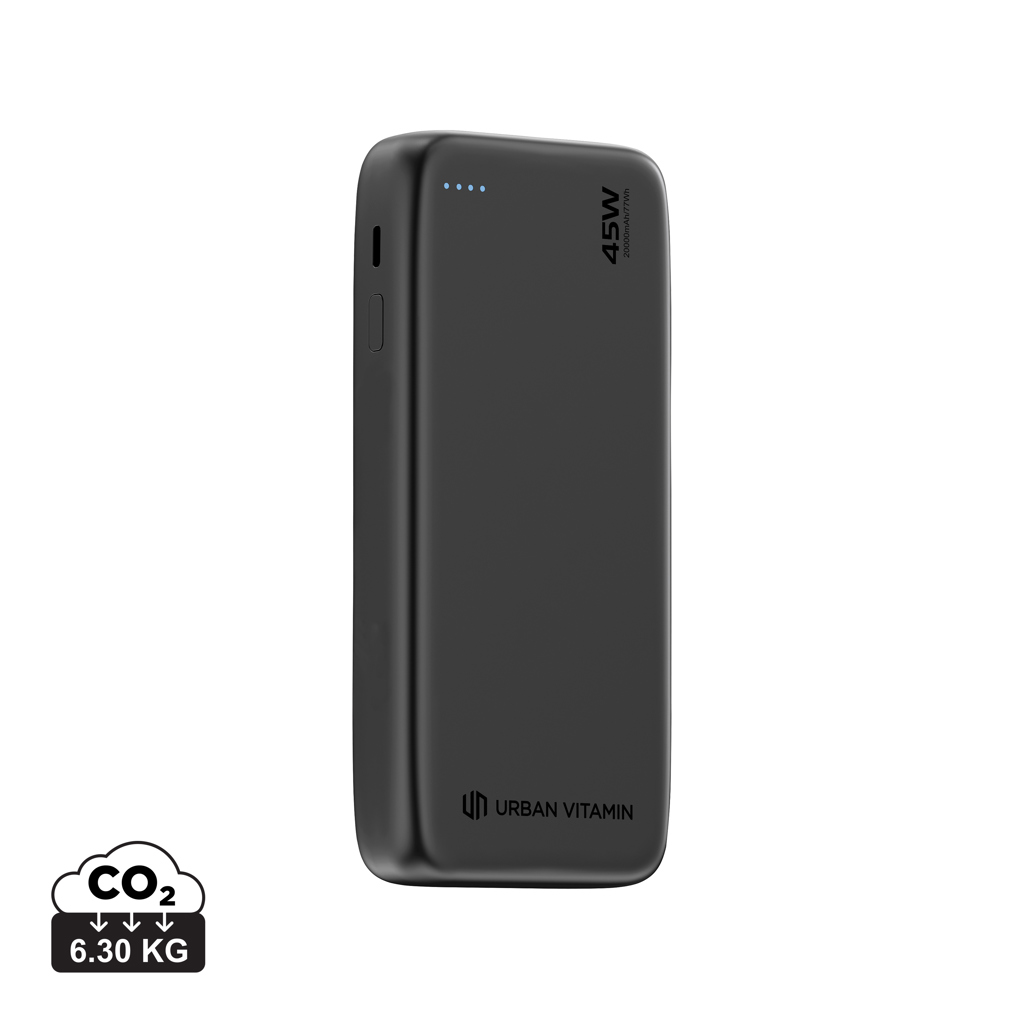 Elektronik, Handy, Telefon, Power Bank, 4500 mAh, Schwarz,  tragbares Ladegerät, Urban Vitamin, Powerbank, 4500mAh, USB-C, Schwarz, Urban Vitamin, Powerbank, Externer Akku, 4500mAh, Schwarz, Urban Vitamin