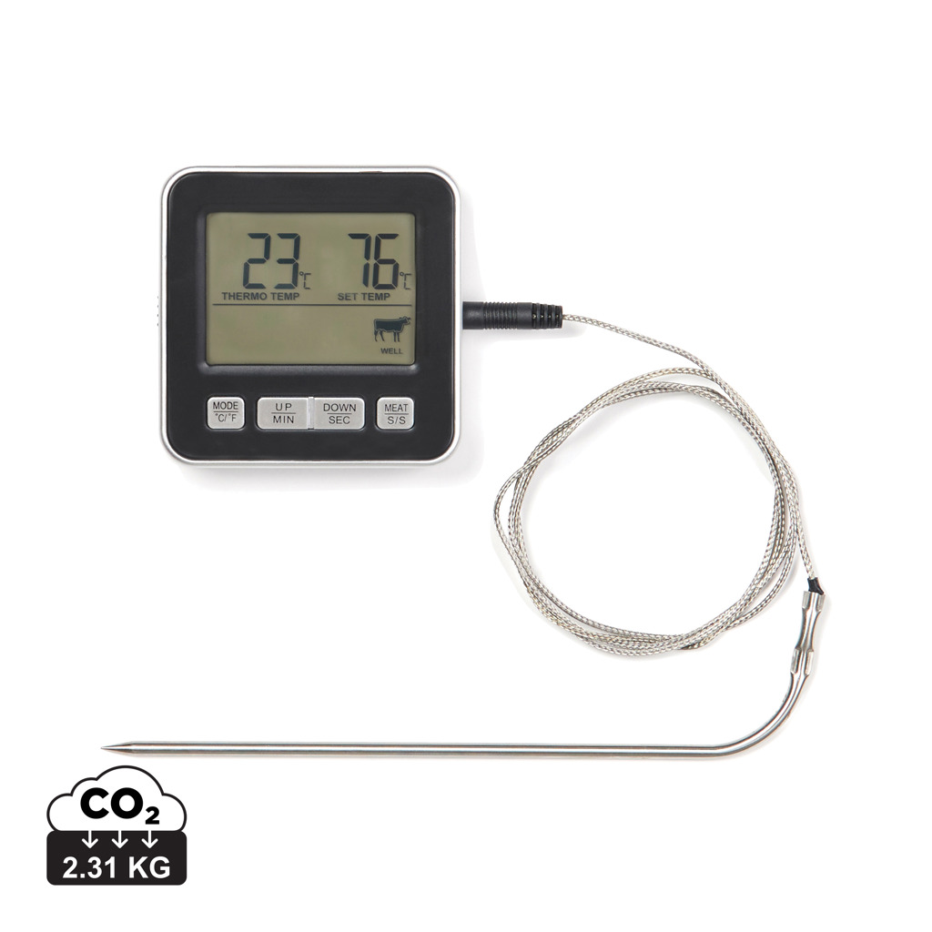 Computerausrüstung, Elektronik, Hardware, Überwachen, Bildschirm, digital thermometer, meat thermometer, Küchenthermometer, Probenedle, CO2 Etikett 2,31 kg