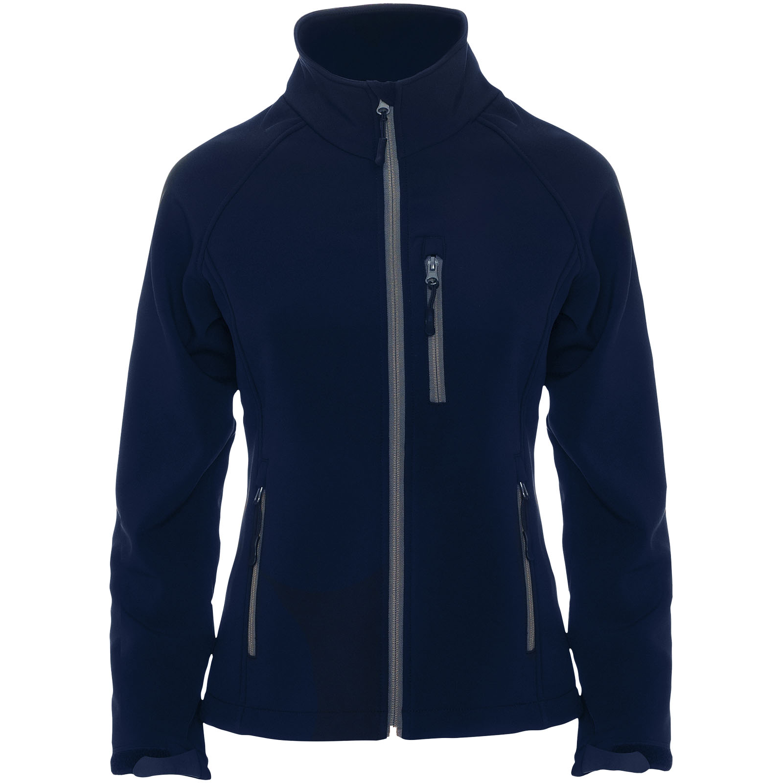 Fleecejacke, Marineblau, Vorne Reißverschluss, Brusttasche, Reißverschlusstaschen, jacke, softshell, reissverschluss, langarm, marine, Fleecejacke, Reißverschluss Taschen, Hoher Kragen, Voll-Reißverschluss, Dunkelblau
