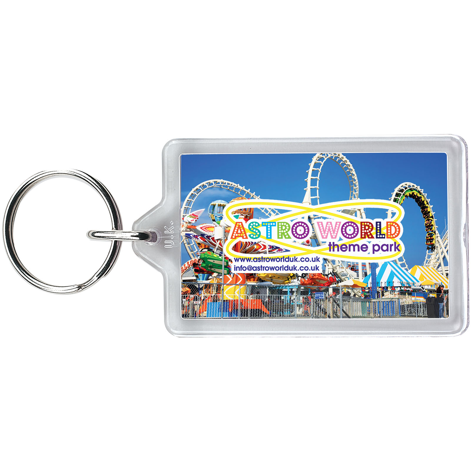 Keychain, Astro World, Themenpark, Foto Karte, Speicherzubehör, Schlüsselanhänger, Astro World, Themenpark, Fotoaufbewahrung, Kartenhülle, Schlüsselanhänger, Fotodeckel, Astro World, Themenpark, Erlebnispark