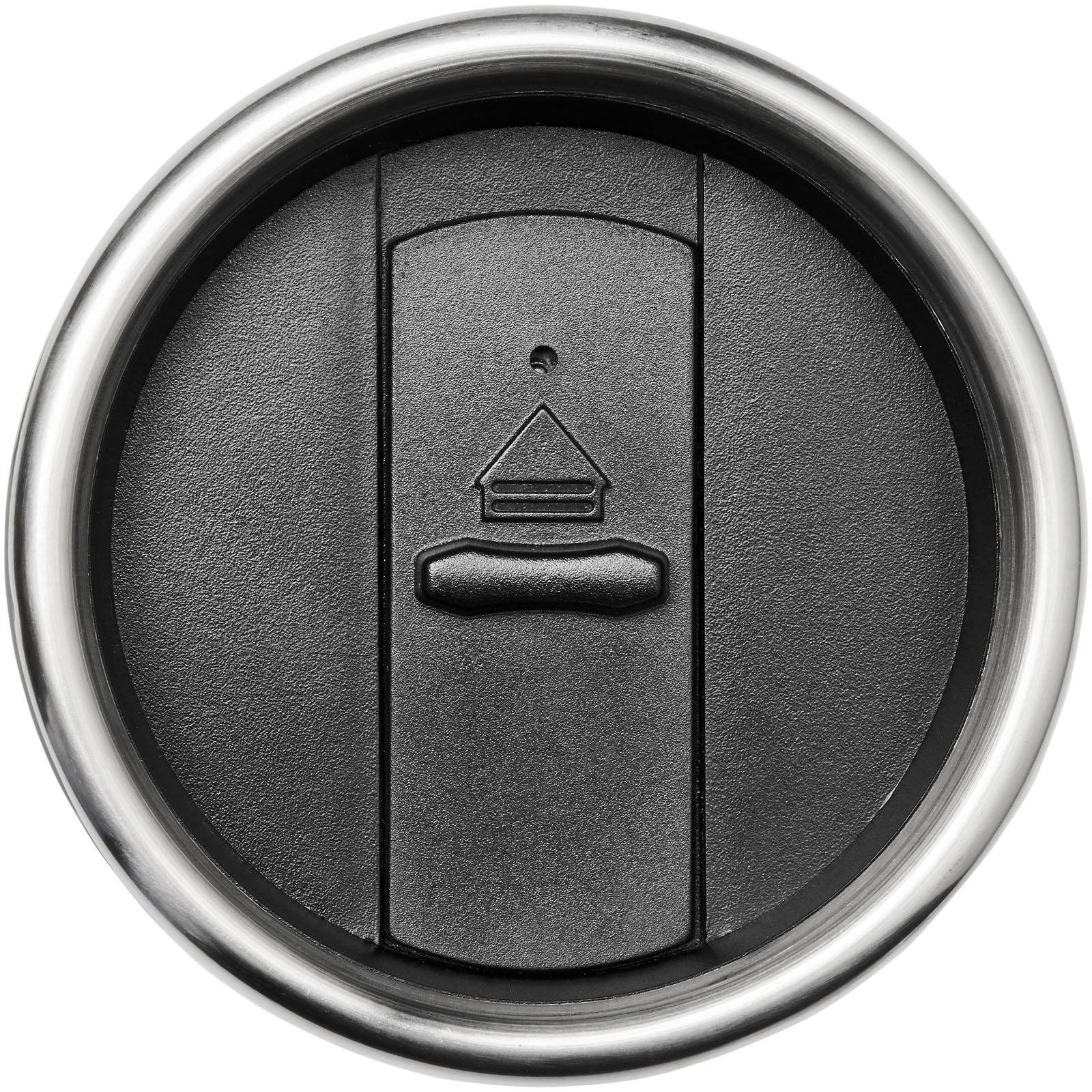 deckel, Becherdeckel, Trinkdeckel, Reisebecherdeckel, Verschluss, Reisebecher, Deckel, Kappe, schwarz, Edelstahl, Tassenglas-Deckel, Deckel, Push-Button, Sichtfenster, Mikrowellendeckel