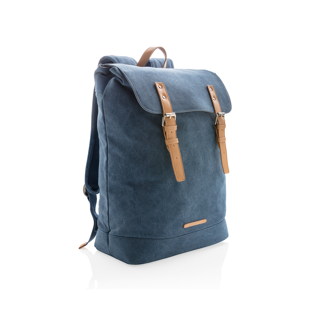 Rucksack, Backpack, Denim, Leder Details, Gurtschnalle