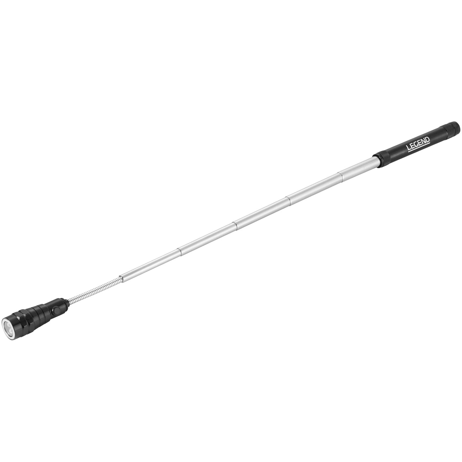 Teleskop, LED-Lampe, Ausziehbar, Silber, Griff】, Teleskop, LED-Lampe, Ausziehbar, Aluminium, Griff mit Branding, teleskop, fahnenstab, stange, LED, griff