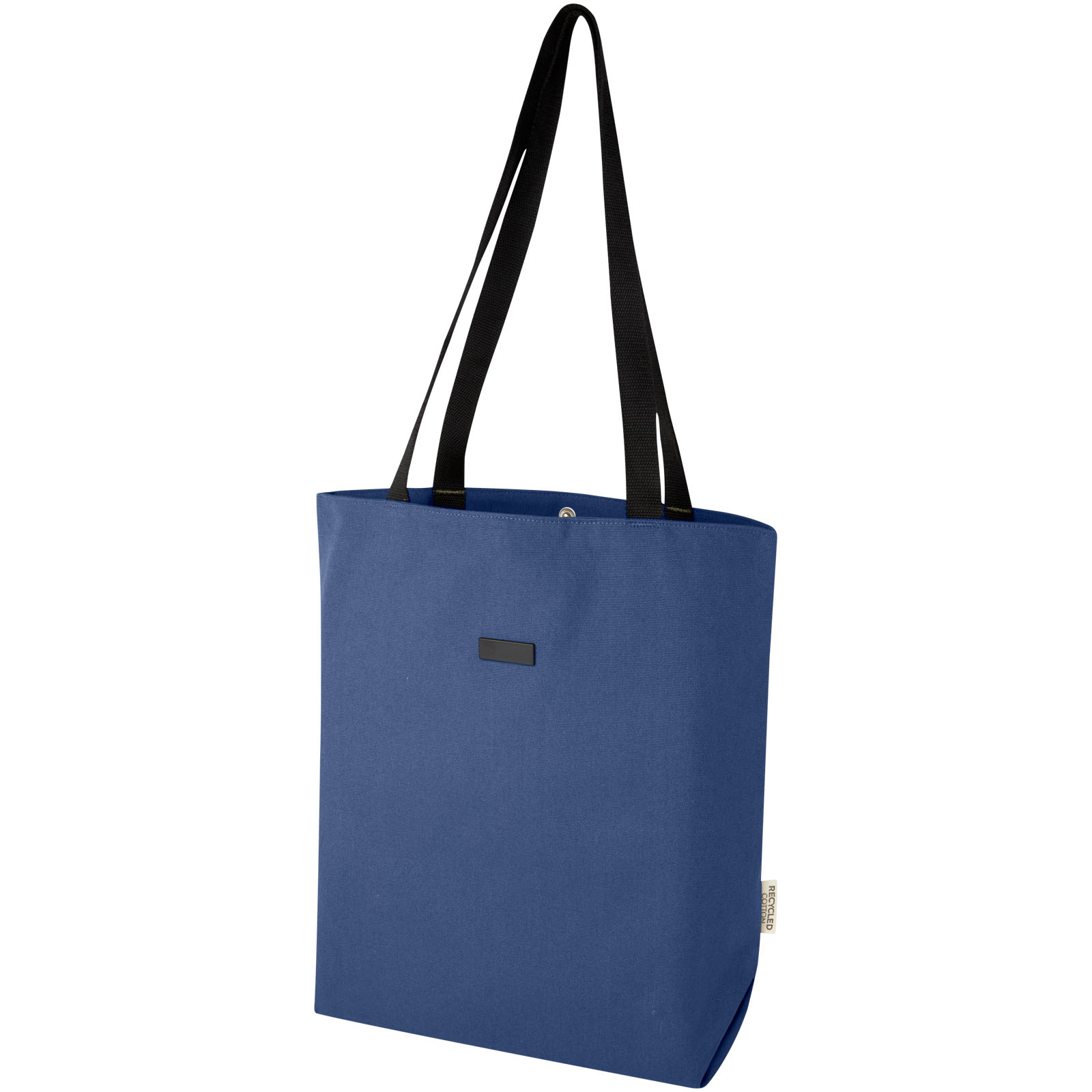 Tote, Canvas, Blau, lange Griffe, Einfaches Fach, Tote, Tasche, dunkelblau, Baumwolle, tragbar