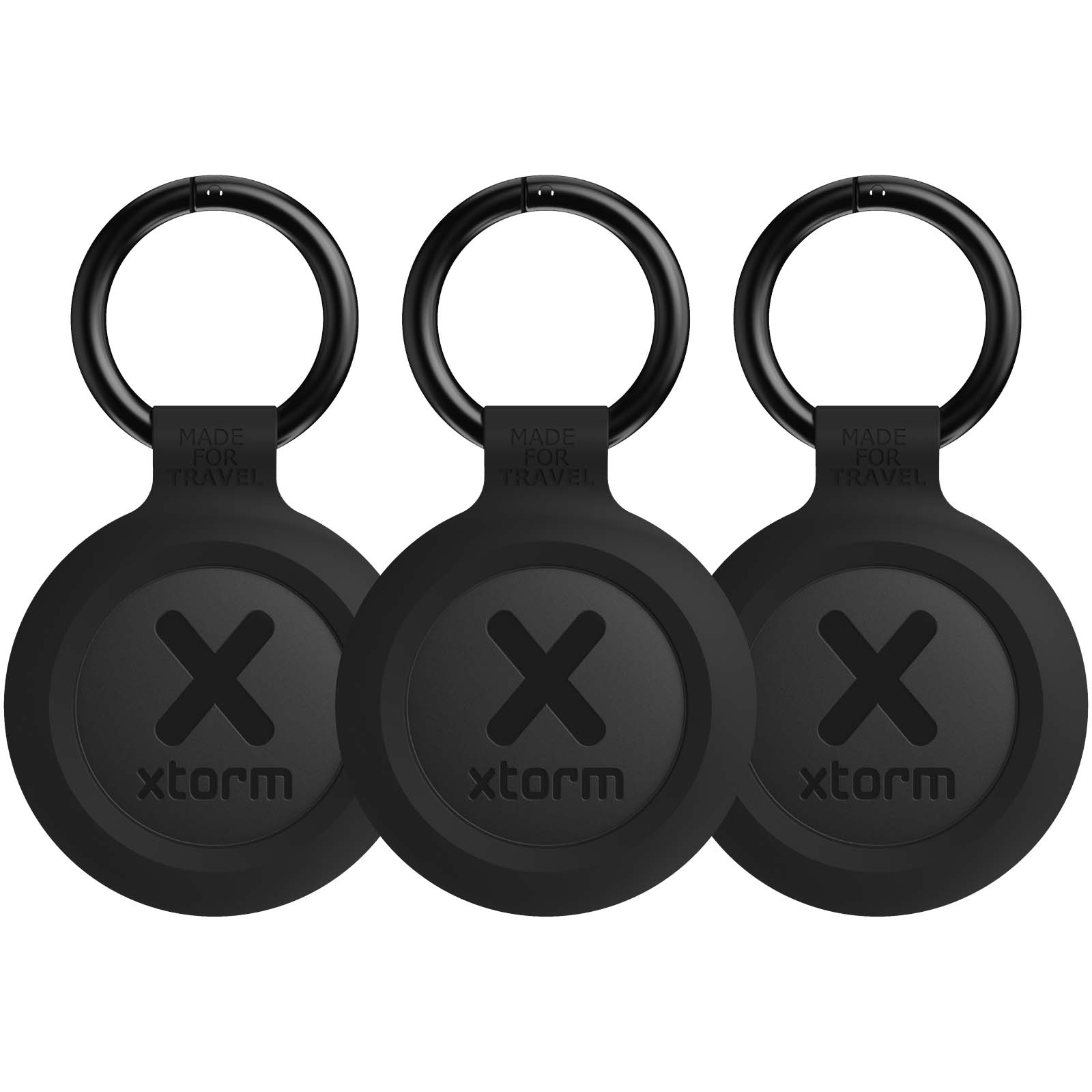 keyring, ring, travel accessory, black, xtorm