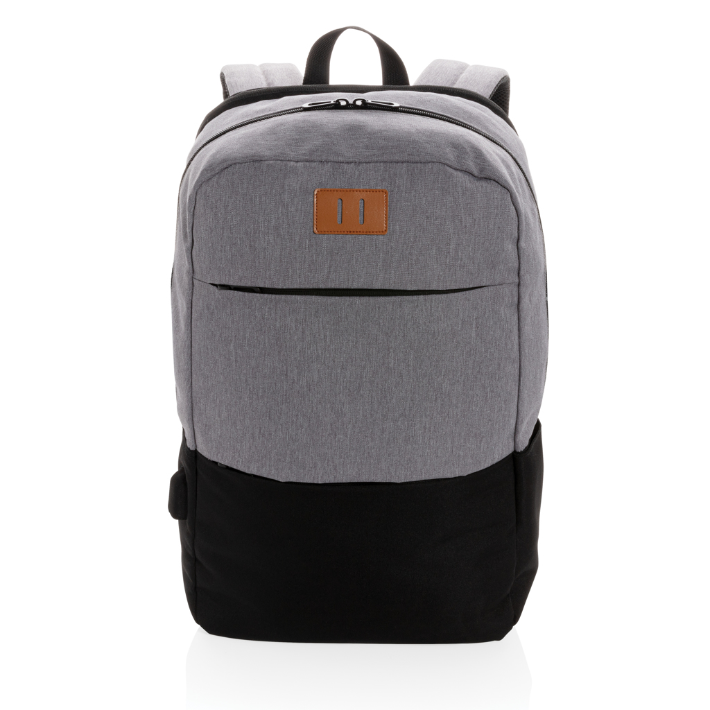 Rucksack, Rucksack, Grau, Schwarzer Boden, Fronttasche