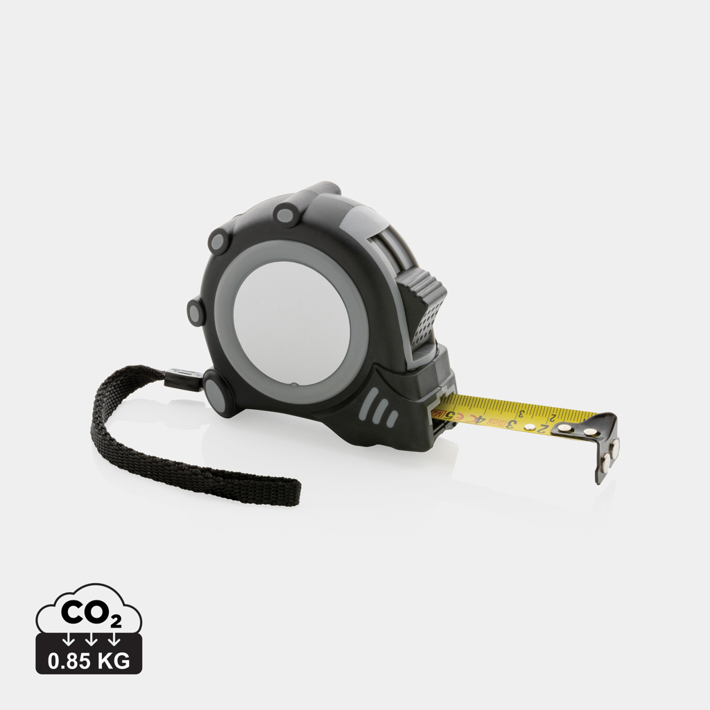 Taschenmaßband, Maßband, Rundmaßband, Kaut5, Kunststoffgehäuse, Maßband, Messband, ausziehbar, Gehäuse, CO2 0,85 kg, Tape measure, Messband, Ausziehband, Kompaktes Maßband, Gehäuse mit Verriegelung