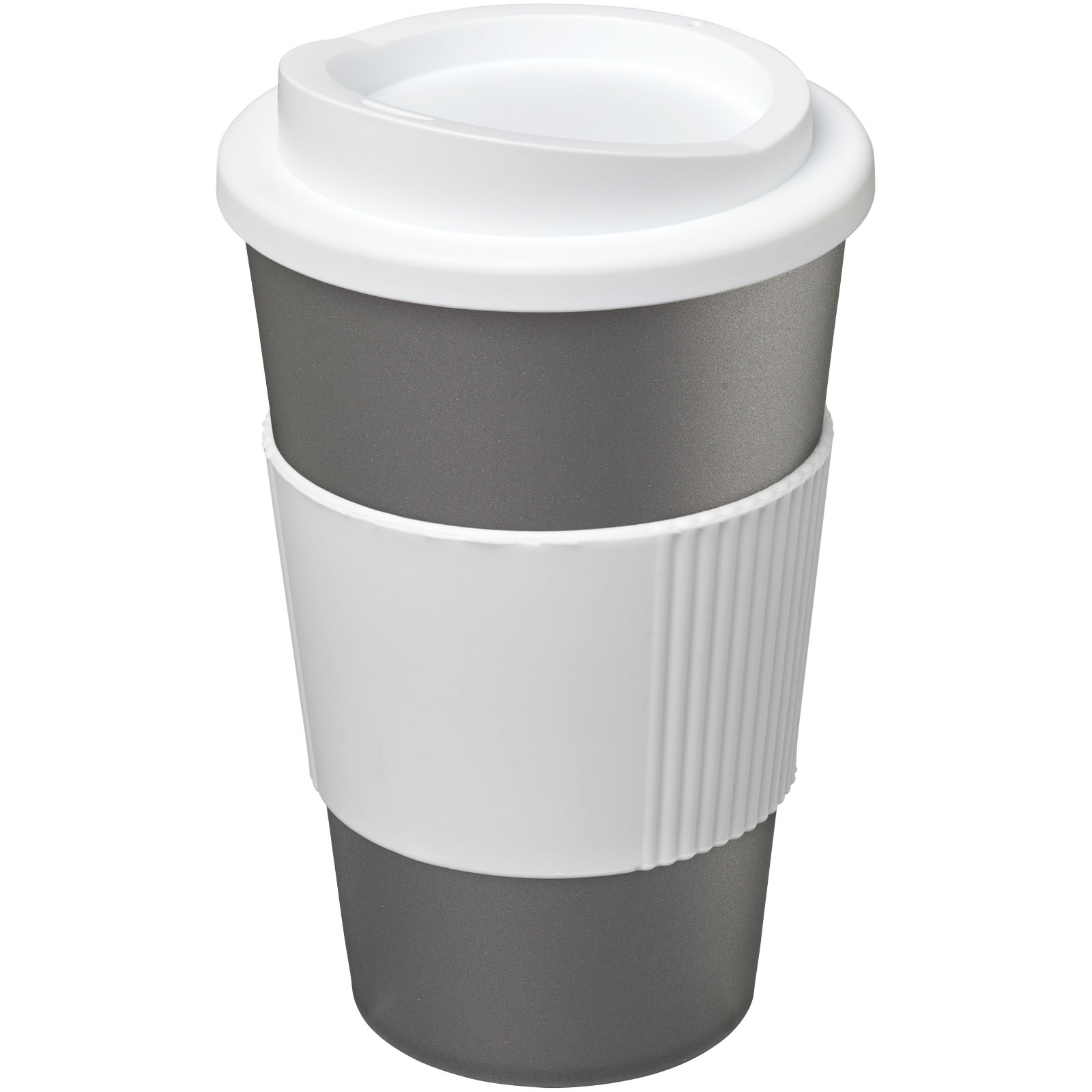 Becher, To-Go-Becher, Kaffee-Becher, Kunststoff, Grautöne, Becher, To-Go-Becher, Kunststoff, Kaffee, Einweg, Becher, To-Go-Becher, Travel-Mug, Kunststoff, Kernloser Deckel