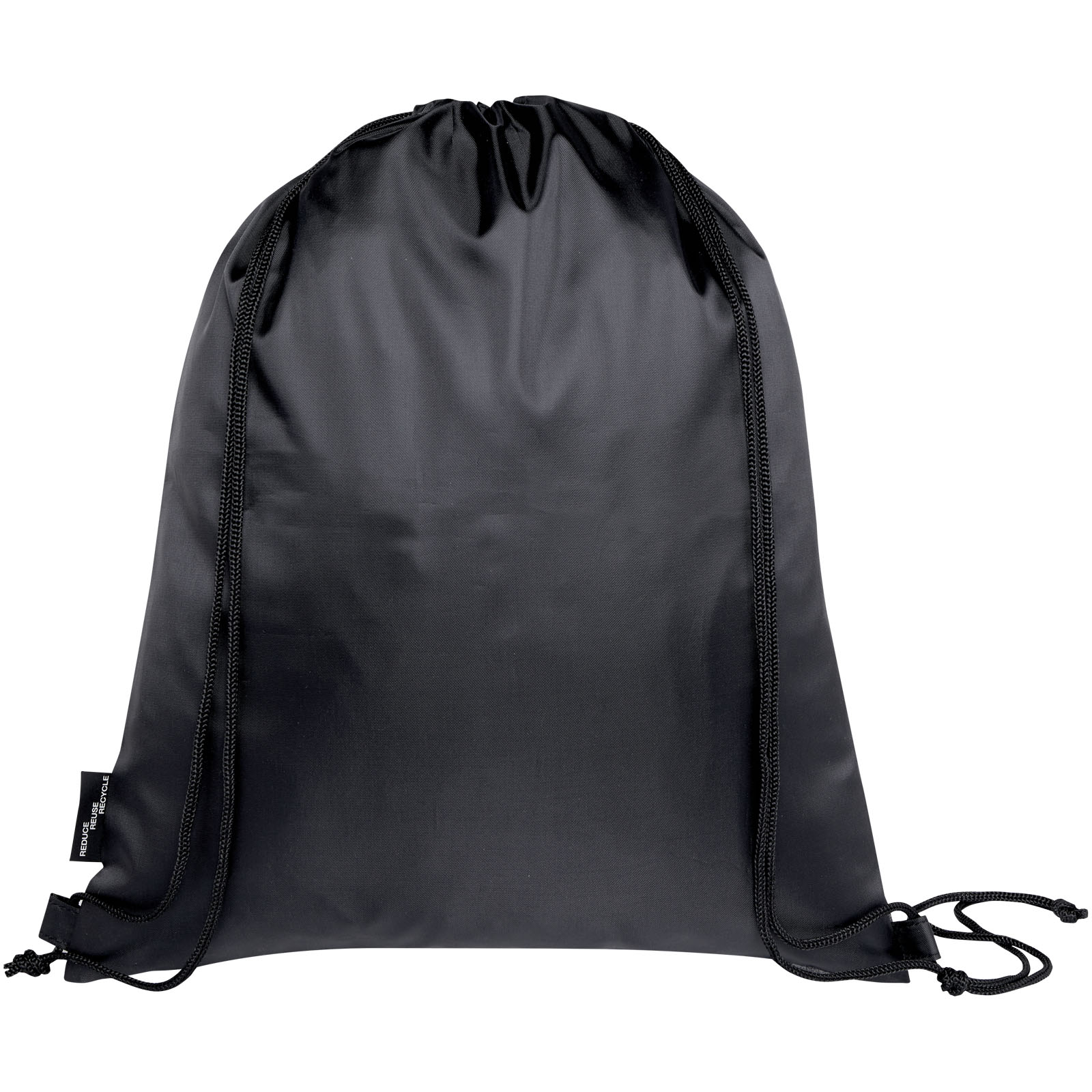 Rucksack, Drawstring bag, Nylon bag, Schwarz, Leichtgewicht