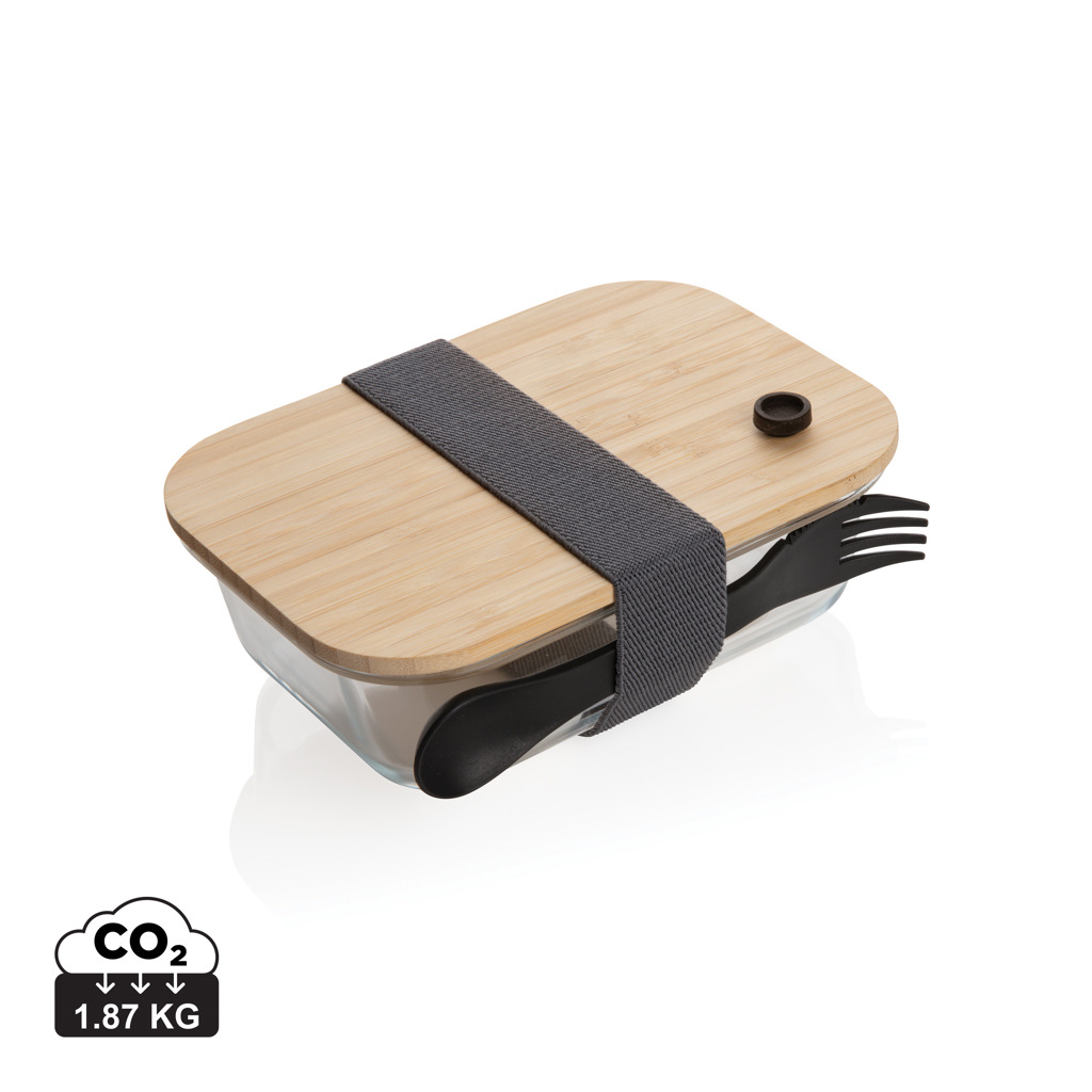 Besteck, Gabel, Lunchbox, Holzdeckel, Gurtband, Klemme, Besteck Set, Lunchbox, Bambusdeckel, Holz, Trageband, Gabel-Set, Holzbox, Lunchbox, Holzbehälter, Tragebox, Bento-Box