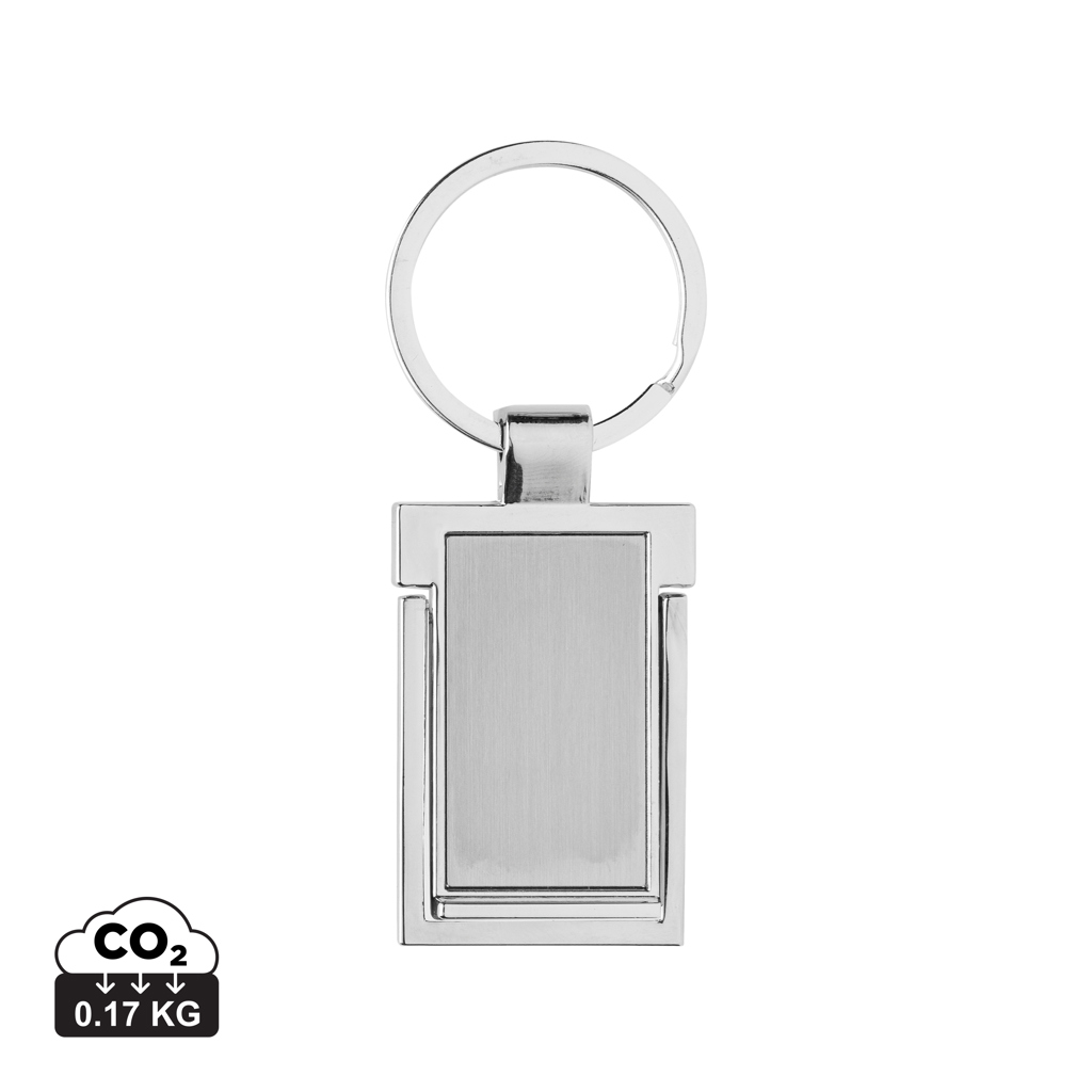 Zubehor, Keychain, Rectangular, Metallic, Silber, Grau, Schlüsselanhänger, Metall, Silber, Gewicht 0.17 kg, Rectangulärer Anhänger, Schlüsselanhänger, Metall, Silber, Rectangulär, Brillantschliff, Schlüsselanhänger, Metall, silber, geometrisch, Rectangle