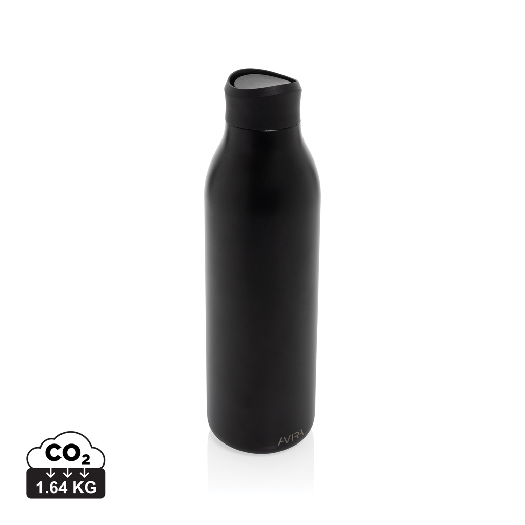 isolation bottle, water bottle, steel bottle, black, CO2-Label 1.64 KG