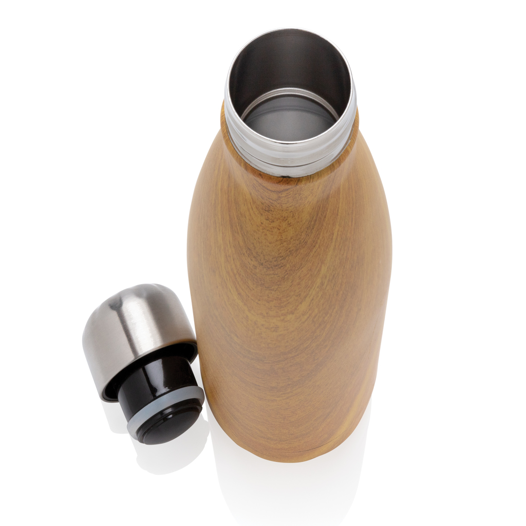 Stainless steel cap, Wooden bottle, Insulated bottle, Thermal flask, Travel mug lid