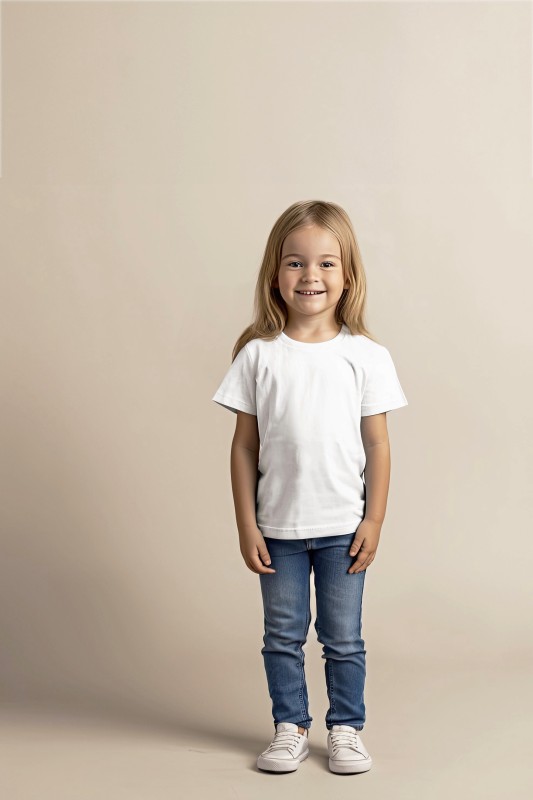 T-shirt, Person, Stehend, Hosen, Kind