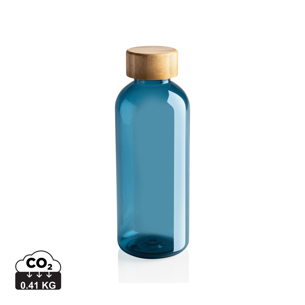 Glasflasche, blaue Flasche, Holzkopf, wiederverwendbare Flasche, CO2 0,41 kg