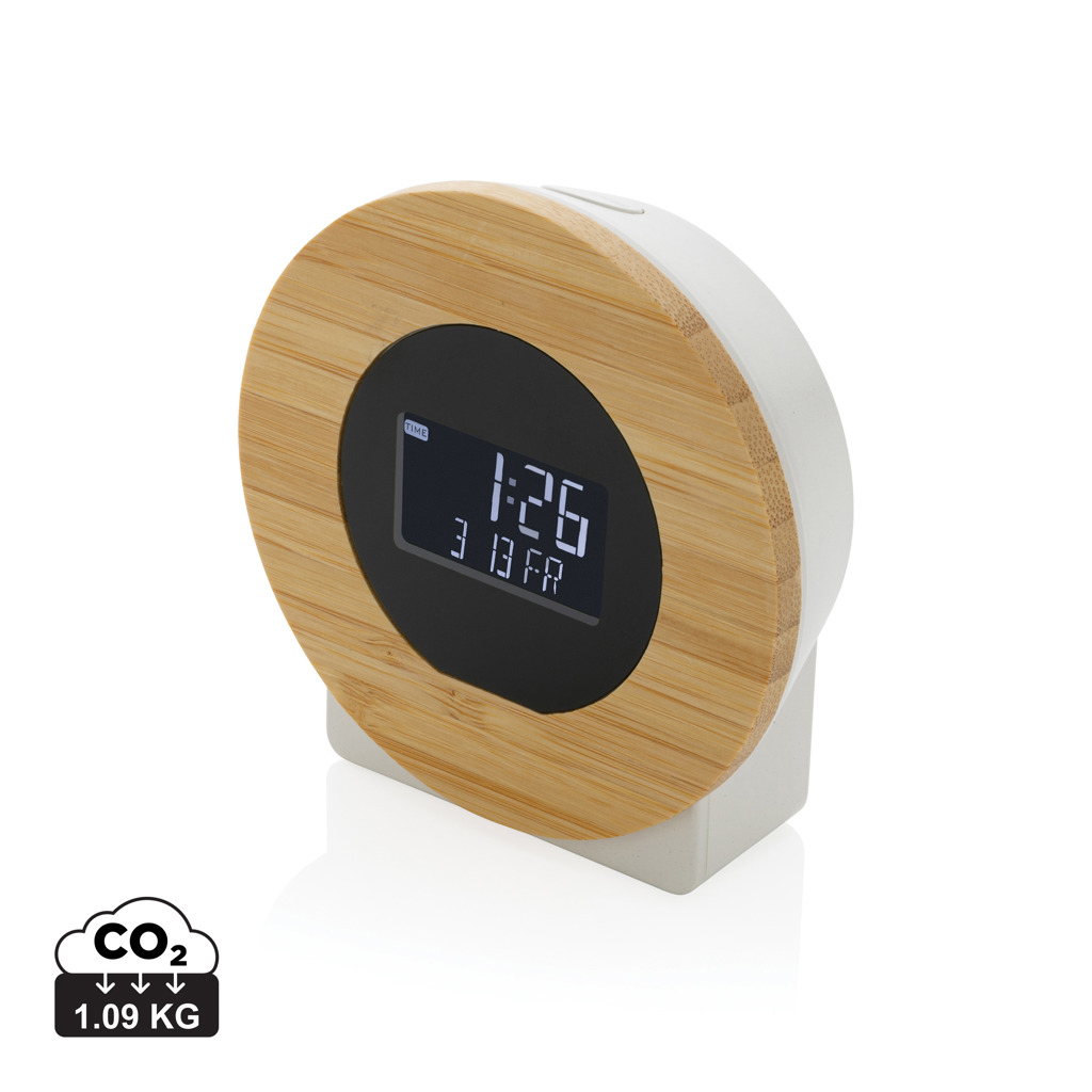 Bildschirm, Computer-Hardware, Computerausrüstung, Überwachen, Wecker, digital clock, Holzring, Wecker, Bambus, kompakt, digitaler Uhr, Holzrahmen, LED-Anzeige, Wecker, modernes Design, Digitaluhr, Holzrahmen, Wecker, Rund, LCD-Anzeige