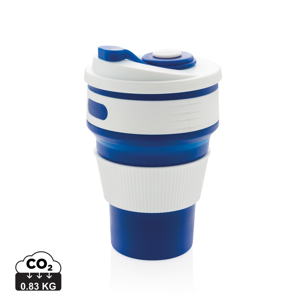 Trinkbecher, To-Go-Becher, Wiederverwendbar, Blau, Klimasiegel