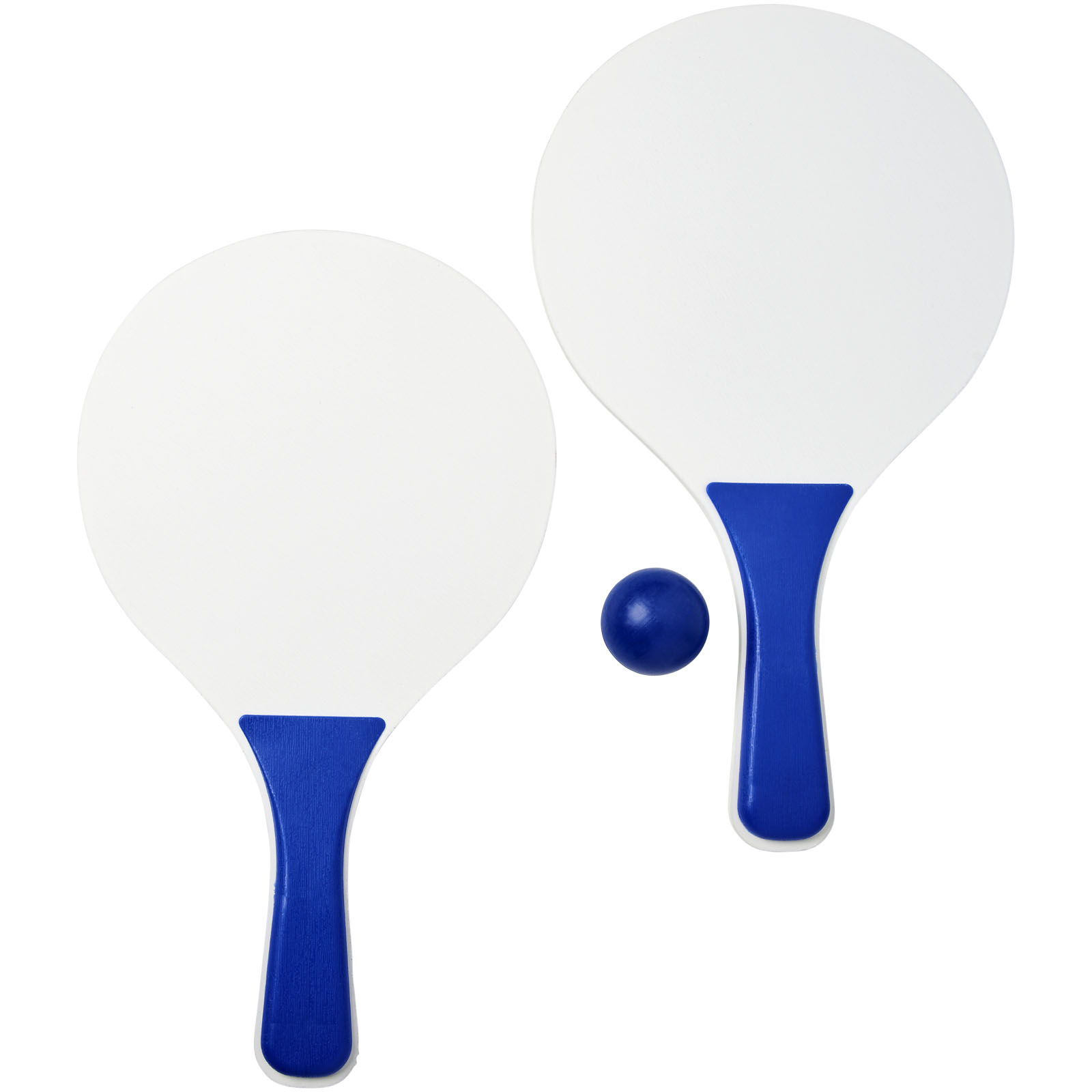 Badminton-Schläger, Schläger-Set, Rackets, SchlägermitSpielball, Spielball-Set, Badminton-Schläger, Racket, Tischtennis, blauer Griff, weiße Paddle, platte, tischtennis, tischtennis-set, schläger, ball